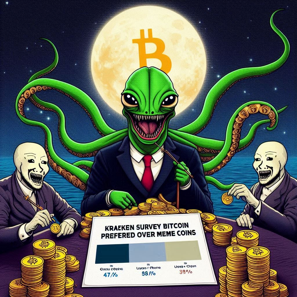 Kraken Survey: Bitcoin Preferred Over Meme Coins